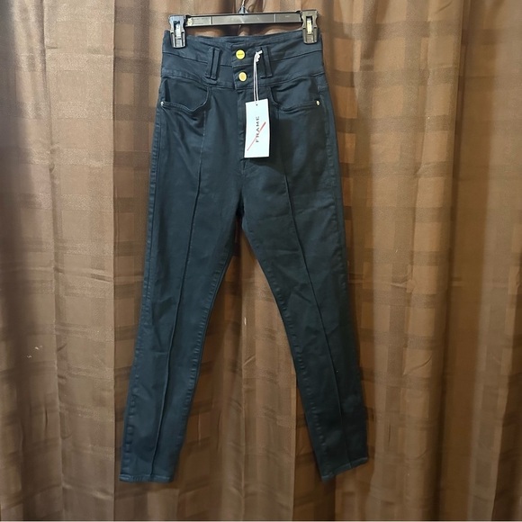 NWT FRAME cigarette jean, black, size 27 RARE!! Reg. $248 - Picture 3 of 5